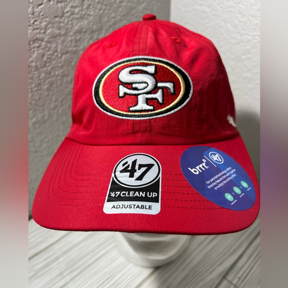 San Francisco 49ers NFL‎ 47 clean up BRRR men’s Cap hat adjustable red one size